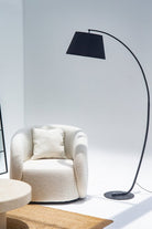 Curve Black Floor Lamp (180 CM) Homekode 