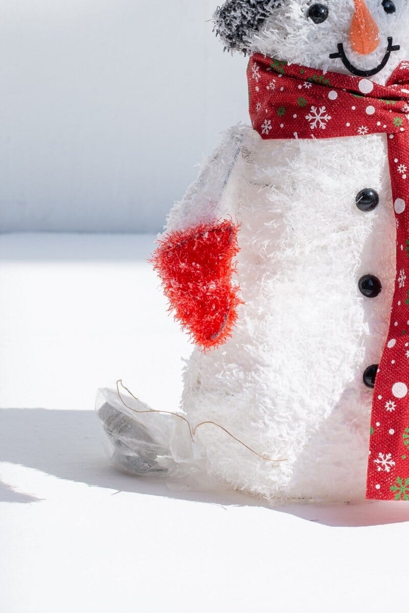 Snowman Floor Decor with LED Homekode 