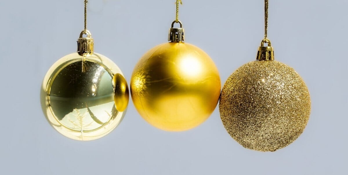 Gold Christmas Ball Ornaments Set Homekode 