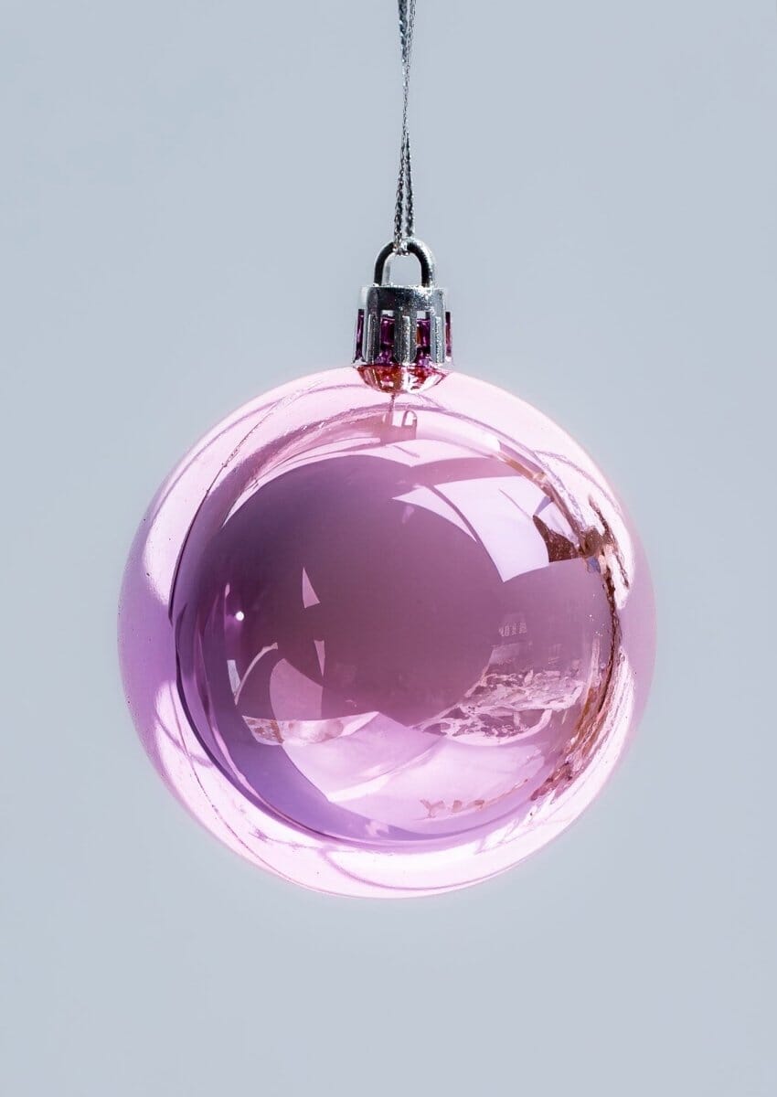 Pink Christmas Ball Ornaments Set Homekode 