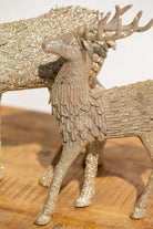 Bronze Standing Sparkling Deer Decor Homekode 