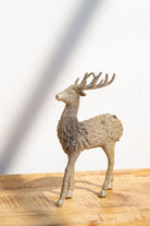 Bronze Standing Sparkling Deer Decor Homekode 