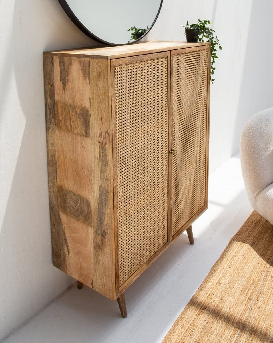 Rattan 2 Door Cabinet/Buffet Homekode 