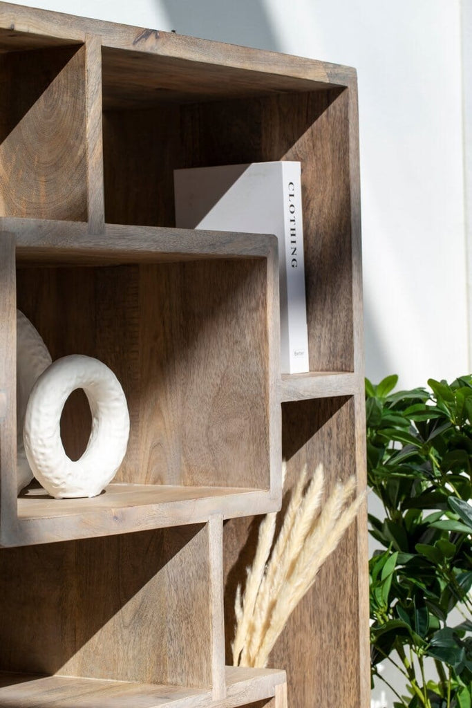 Galla Wooden Display Shelves Unit Bookcases & Standing Shelves Homekode 