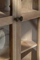 Herlin Wooden Display Cabinet Cabinets & Storage Homekode 