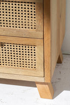 Aubrey Rattan Wooden Cabinet Cabinets & Storage Homekode 