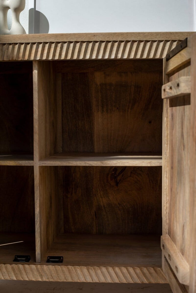 Hailey 4-Doors Wooden Sideboard Buffets & Sideboards Homekode 