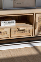 Summer Rattan Doors & Drawers TV Unit Homekode 