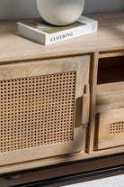 Summer Rattan Doors & Drawers TV Unit Homekode 