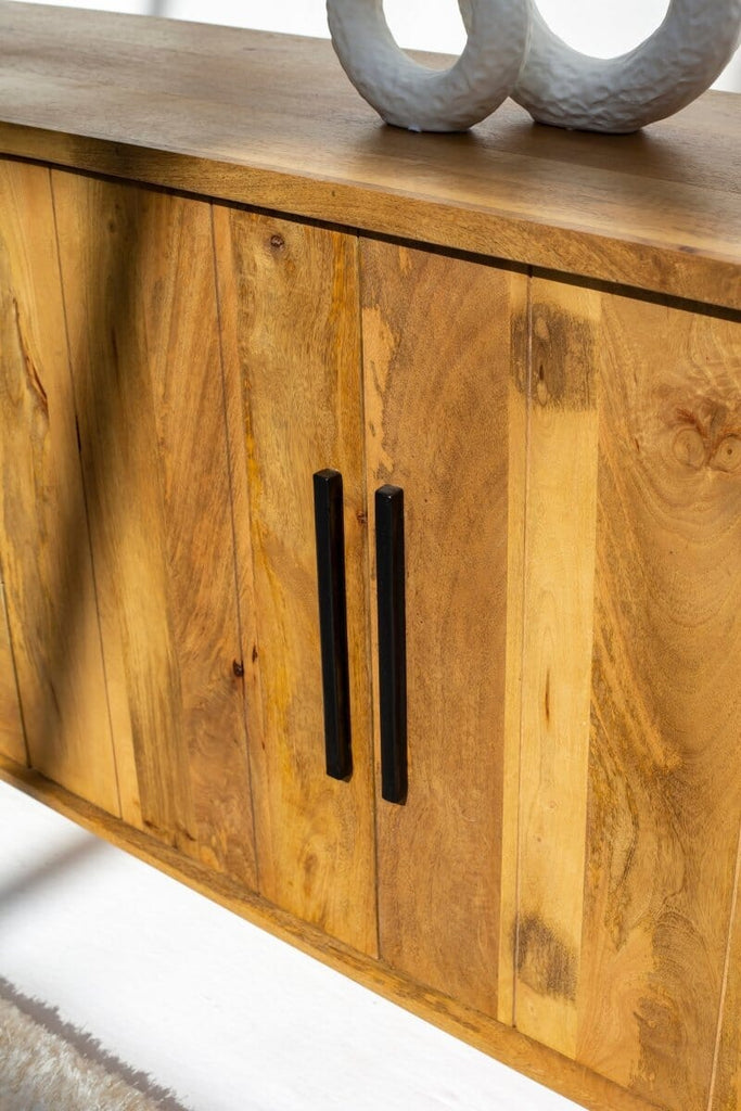 Charlotte Black Handles Wooden Sideboard Buffets & Sideboards Homekode 