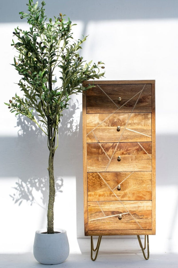 Ophelia Elegance Wood Drawer Chest Cabinets & Storage Homekode 