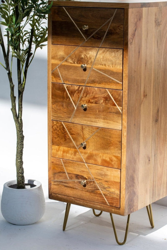 Ophelia Elegance Wood Drawer Chest Cabinets & Storage Homekode 
