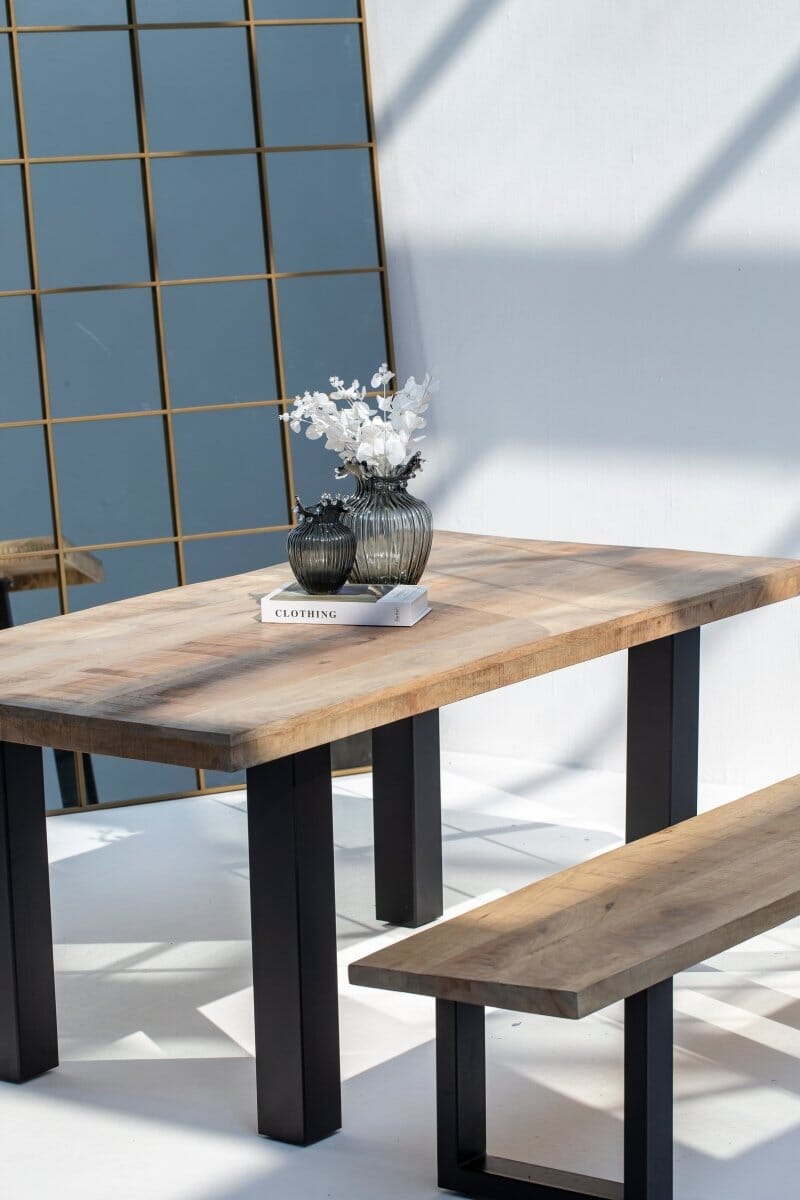 Mango Wood Dining Table with 7CM Top Thickness (8 Sizes) 