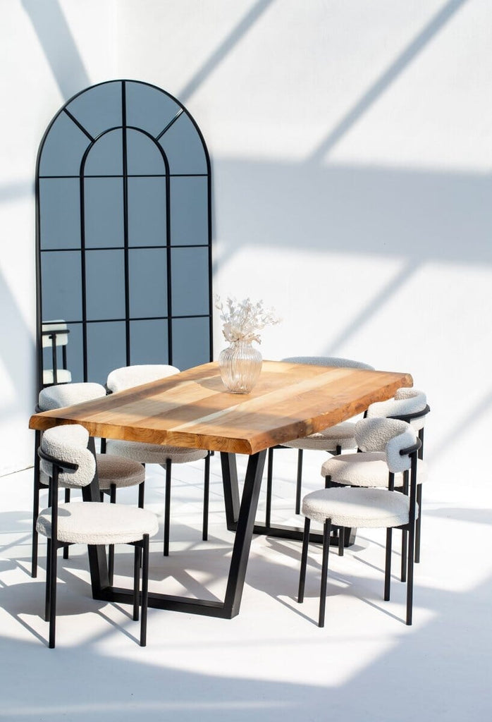Light Acacia Wood Dining Table (10 Sizes) ART 