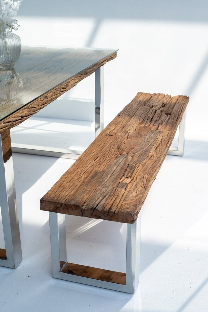 Railway Wood Industrial Design Bench (4 Sizes) ART 