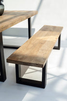 Mango Wood Industrial Design Bench (4 Sizes) 