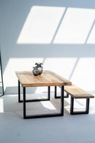 Mango Wood Dining Table with 7CM Top Thickness (8 Sizes)  150x90x4CM U 