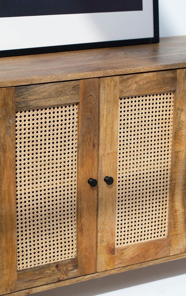 Valletta 3-Rattan Doors Sideboard Buffets & Sideboards Homekode 