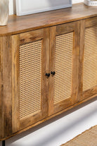 Valletta 4-Rattan Doors Sideboard Buffets & Sideboards Homekode 