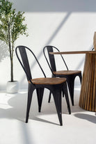 Stanley Black Frame Dining Chair Chairs Homekode 