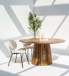 Kinley Round Wood Dining Table Homekode 