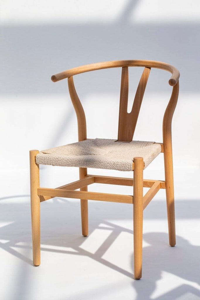Beatrice Wood & Rope Dining Chair Chairs Homekode 