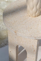 Roman Arch Legs Stone Side Table Side Table Homekode 