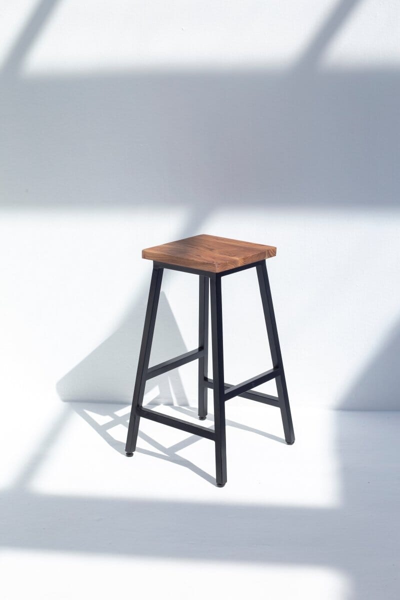 Dark Wood Bar Stool (3 Sizes Available) Homekode 