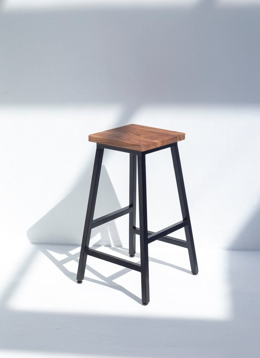 Dark Wood Bar Stool (3 Sizes Available) Homekode 