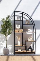 Warren Industrial Half Arch Display Shelves Homekode 