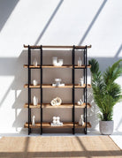 Wayne Industrial Mango Wood Bookcase Homekode 