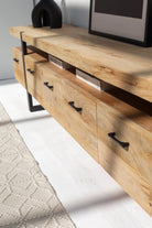 Bethany Wooden Media Console with 5 Drawers 