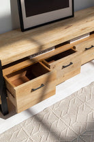 Bethany Wooden Media Console with 5 Drawers TWOA 