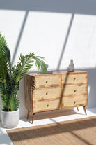 Inger Rattan Drawers Dresser Buffets & Sideboards Homekode 