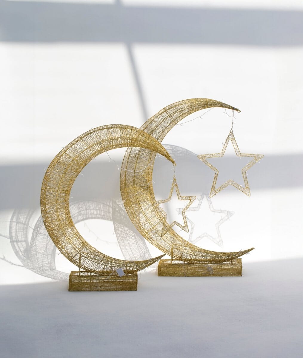 Crescent & Star Ramadan Decor with LED IBE02 