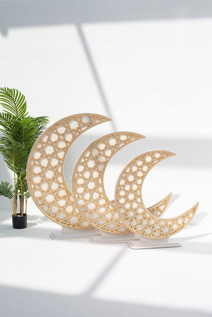 Gold Foam Crescent Moon with LED Homekode 