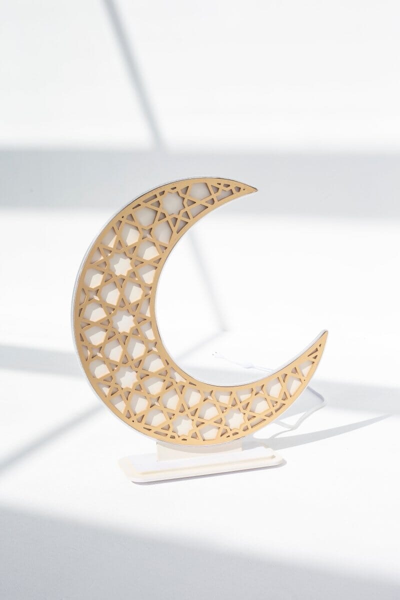 Gold Foam Crescent Moon with LED Homekode 