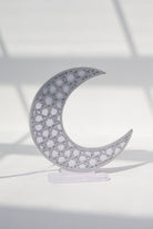 Silver Foam Crescent Moon with LED Homekode 