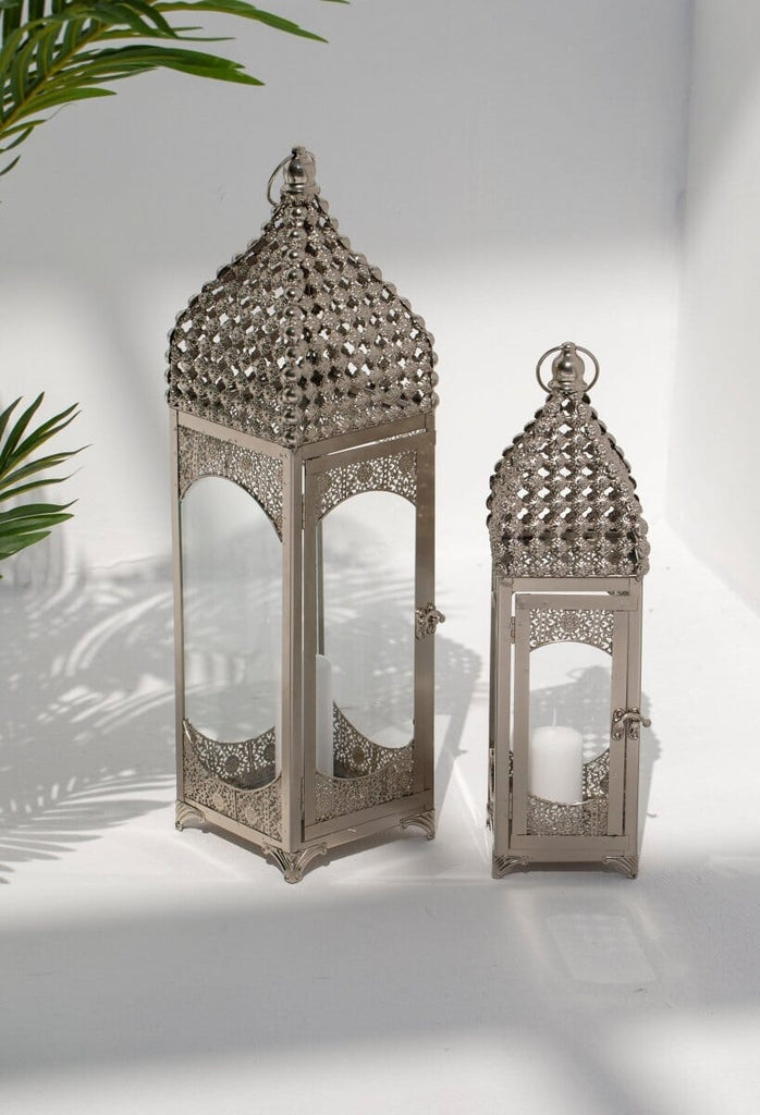 Silver Ramadan Lantern (2 Sizes) Homekode 