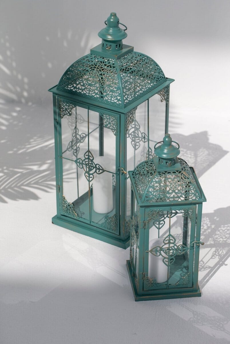 Green Ornate Lantern Homekode 