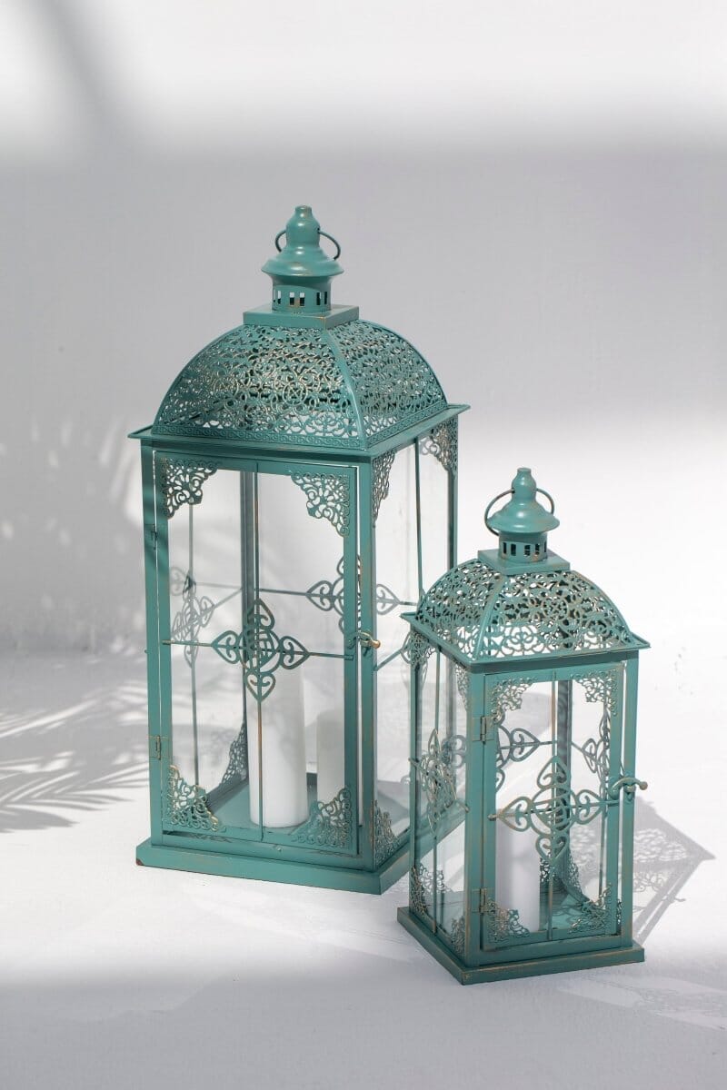 Green Ornate Lantern Homekode 