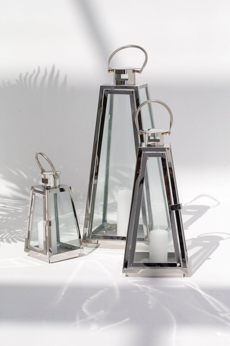 Silver Taper Lantern IBE02 