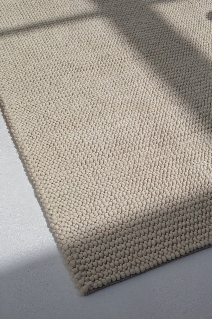 Ivory Weave - Natural White Woven Rug (5 Sizes)