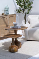 Elio Wooden Nesting Center Round Tables ART 