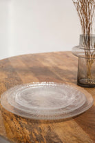 Dinnerware Glass Plate Set of 3 