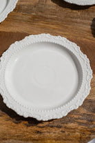 Dinnerware White Ornate Plate Set of 3 Homekode 