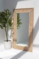 Axel Rattan Hard Wood Frame Mirror Homekode 