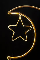 Crescent Moon & Star Decor with LED Homekode 