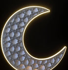 Silver Foam Crescent Moon with LED Homekode 