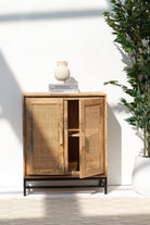 Rattan Two Doors Sideboard/Cabinet 